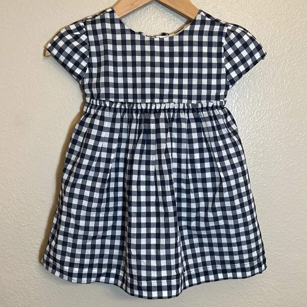 NWT Gymboree Navy Plaid Baby Dress